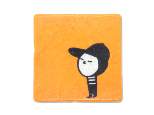 Illustrated tile - Timothy