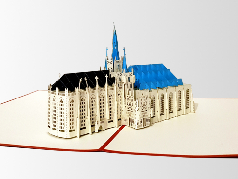 3D folding card - Cathedral of Erfurt