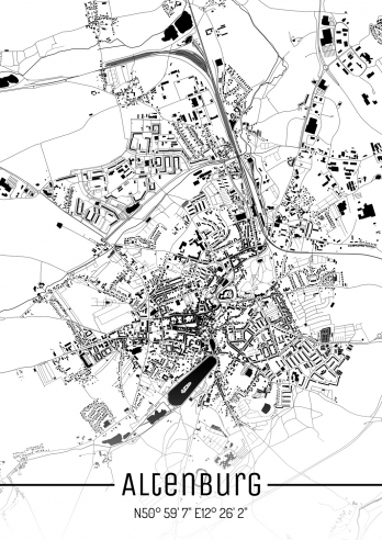 Altenburg Stadtplan