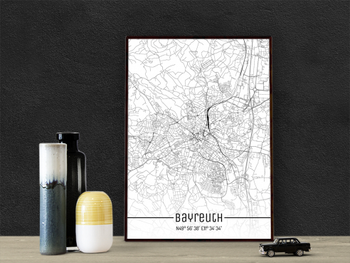 City Map of Bayreuth - Just a Map