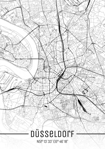 Düsseldorf Citymap