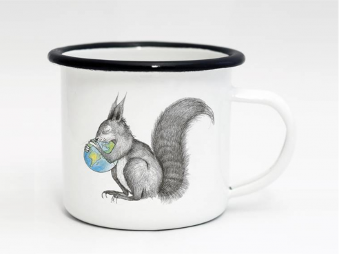 Enamel cup - Squirrel