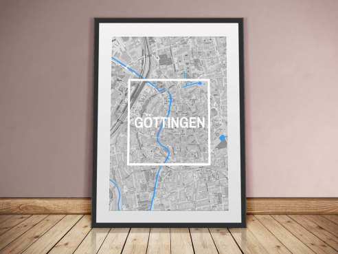 Göttingen - Framed City - City Map