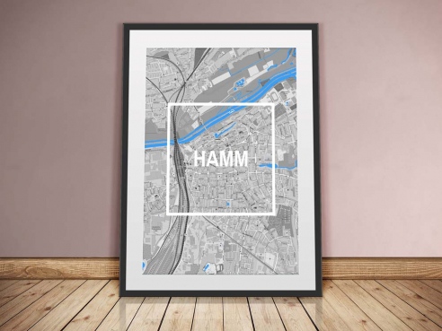 Hamm - Framed City - Stadtplan