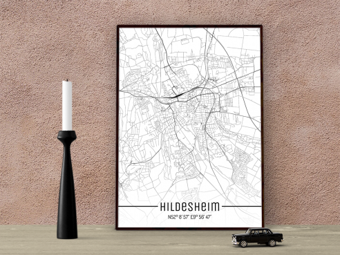 City Map of Hildesheim - Just a Map