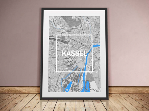 Kassel - Framed City - Stadtplan