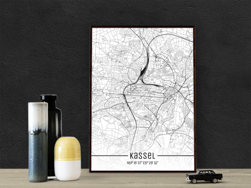 City Map of Kassel - Just a Map