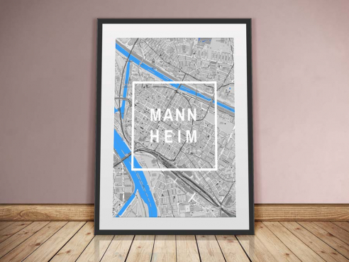 Mannheim - Framed City - Stadtplan