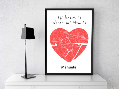 Poster - My heart is where my Mom is