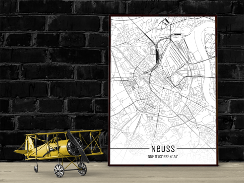 City Map of Neuss - Just a Map
