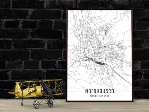 City Map of Nordhausen - Just a Map