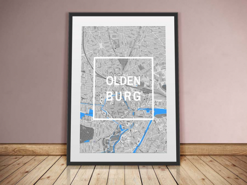 Oldenburg - Framed City - Stadtplan