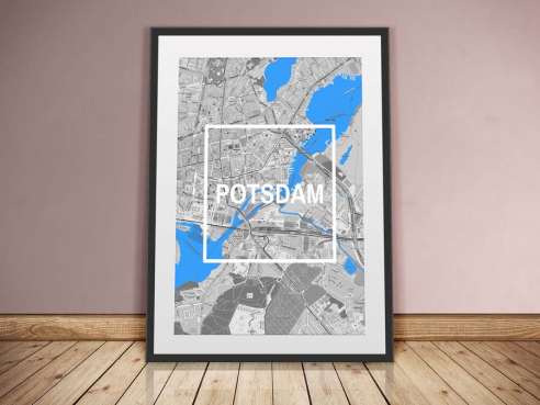 Potsdam - Framed City - City Map