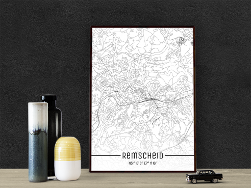City Map of Remscheid - Just a Map