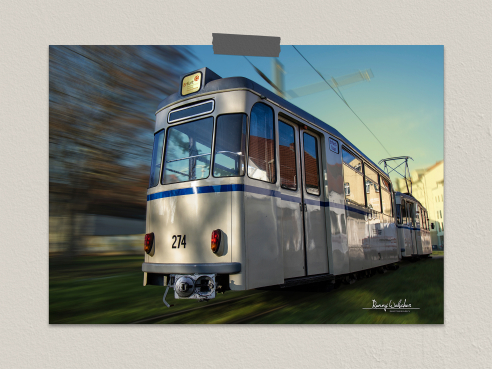 Art print - Erfurt tram