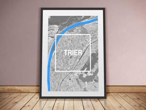 Trier - Framed City - City Map