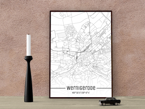 City Map of Wernigerode - Just a Map