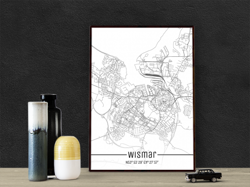 City Map of Wismar - Just a Map