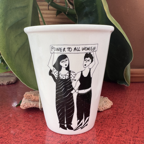cofee cup - Power to alle woman