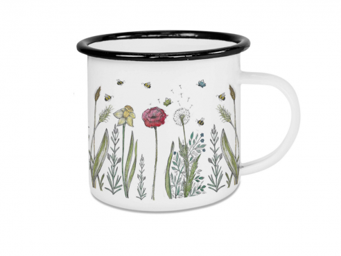 Enamel cup - Flower meadow