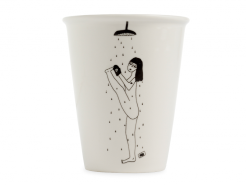 Kaffeebecher - yoga in the shower