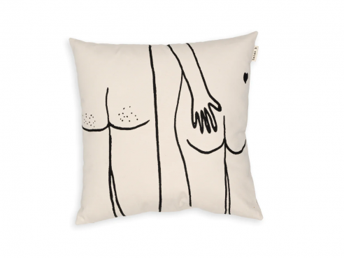 cushion naked couple