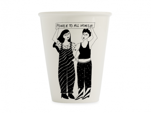 Kaffeebecher - Power to alle woman