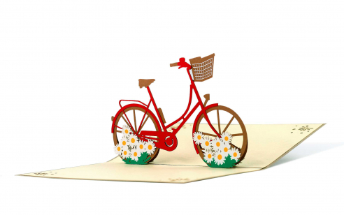 3D PopUp Card - Dutch bike