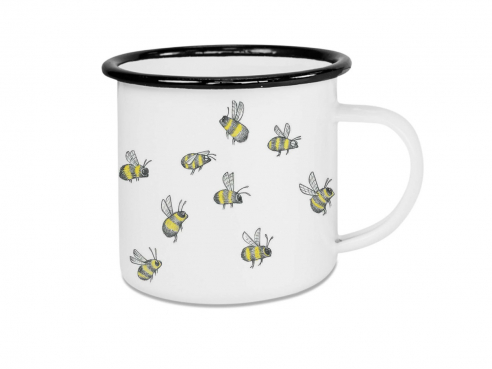 Enamel cup - Swarm of bees