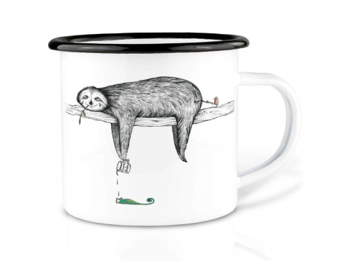 Enamel cup - Sloth