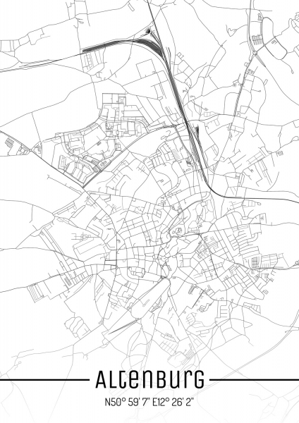 Altenburg Stadtplan