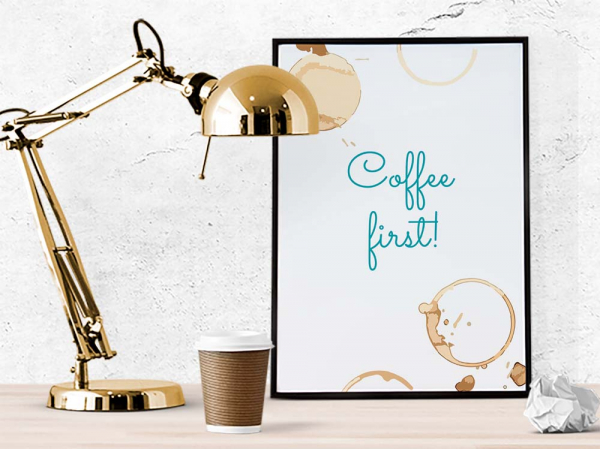Art print - Coffee first