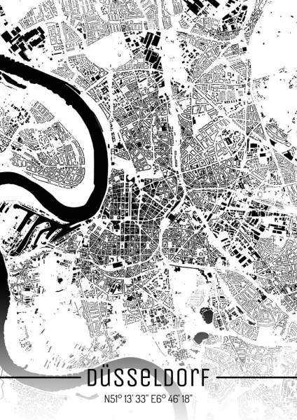 Düsseldorf Citymap