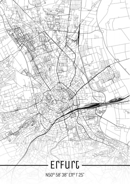 Erfurt City Map