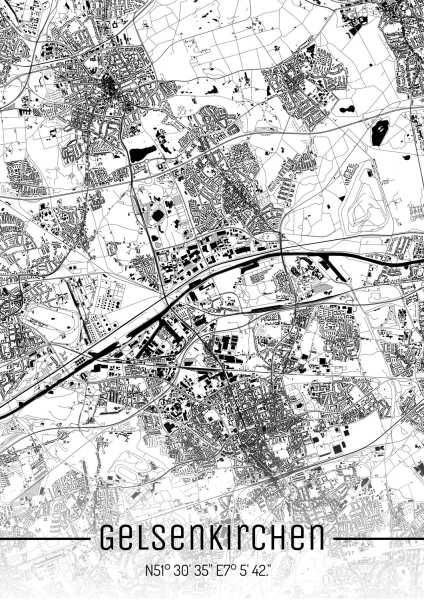 Gelsenkirchen City Map