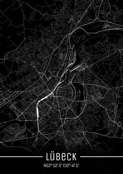 Lübeck City Map