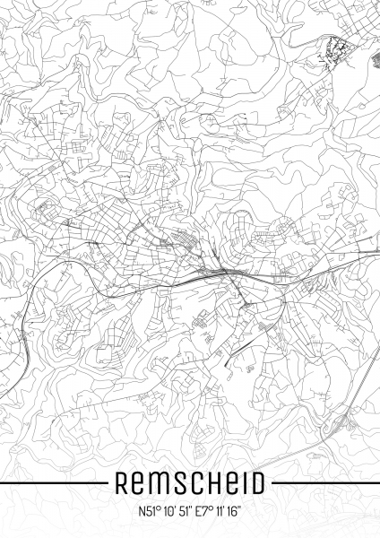 Remscheid Stadtplan