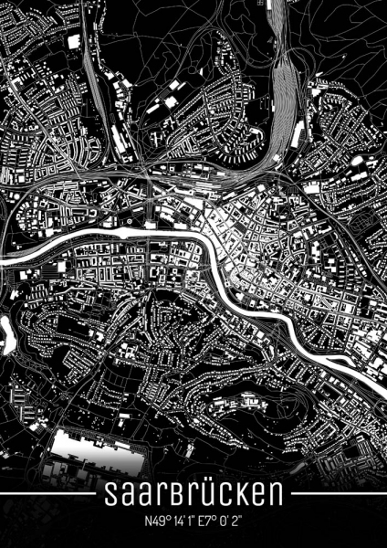 Saarbrücken City Map