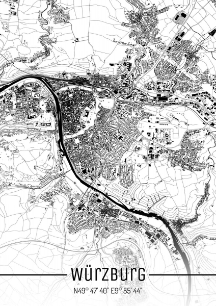 KlausUndSo - Stadtplan Würzburg - Just a Map