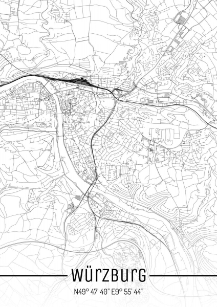 KlausUndSo - Stadtplan Würzburg - Just a Map