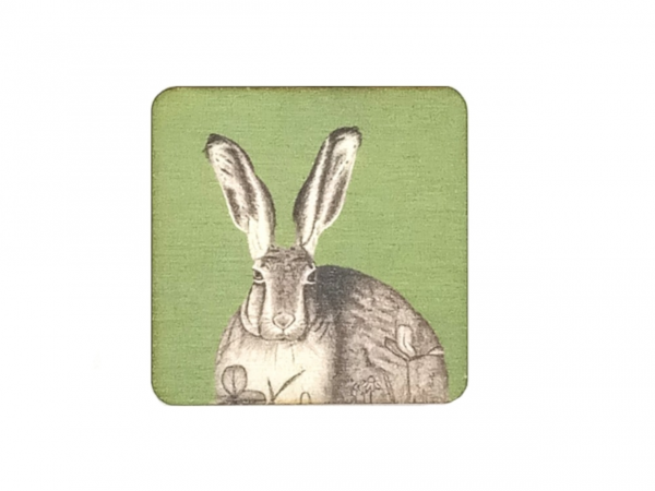 wooden magnet - rabbit