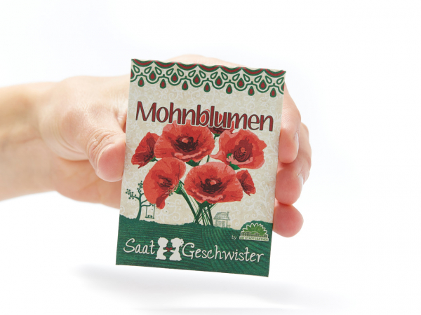 Saatgeschwister Mohnblume