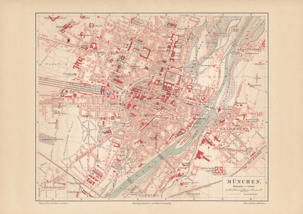 Old city map Munich