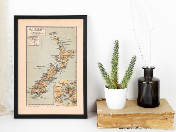 Old map New Zealand